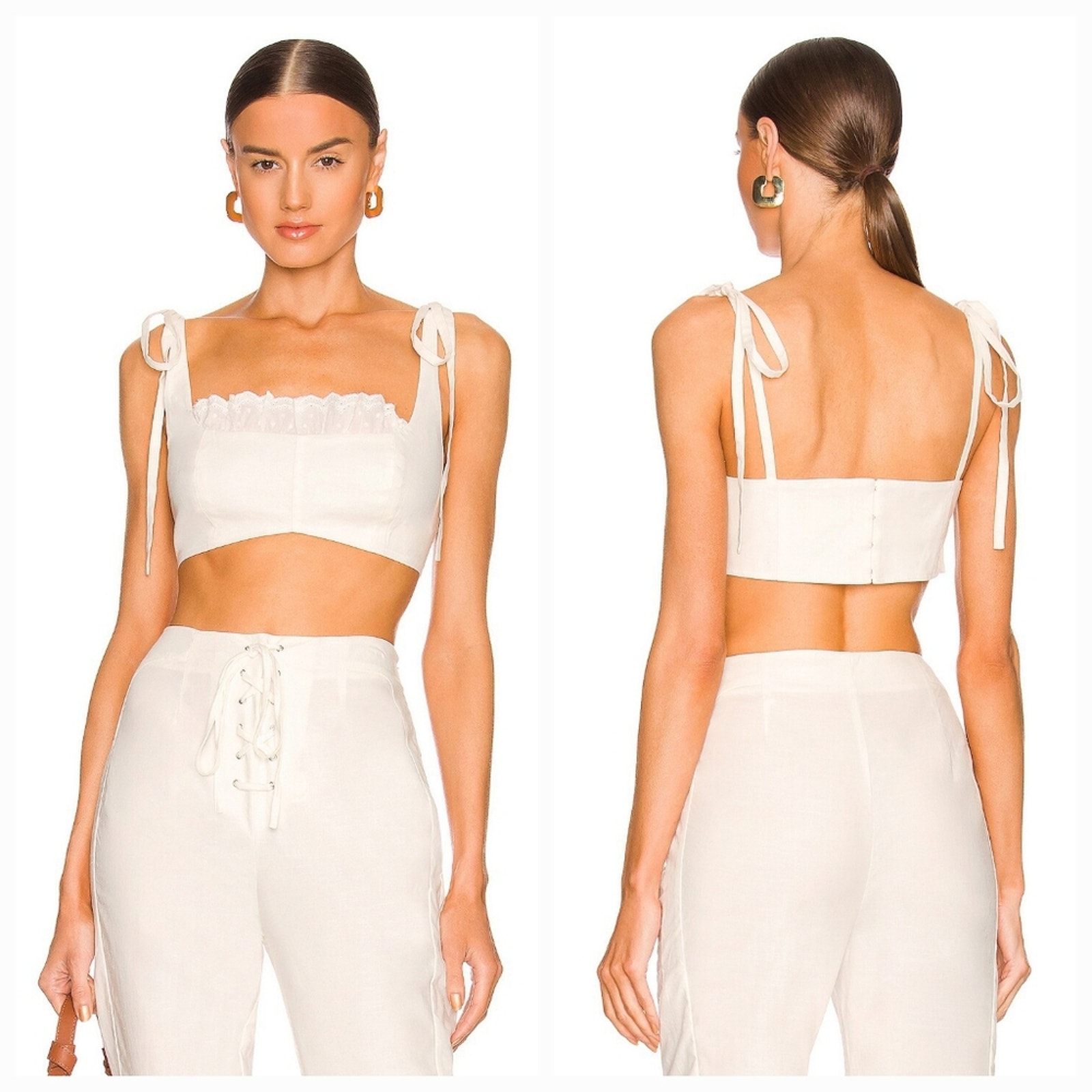 Lpa Gina Corset Top In Ivory Small